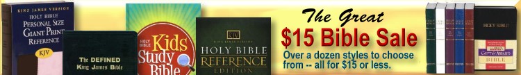 $15 Bible Sale